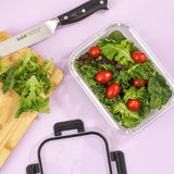 12 Glass Storage Containers with Leakproof Lids Set