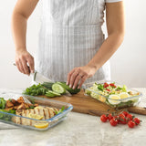 Borosilicate Glass Oven Dishes with Airtight Lids