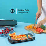 Borosilicate Glass Oven Dishes with Airtight Lids