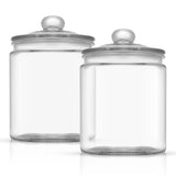 Round Glass Cookie Jar with Airtight Lids