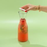 Hali Glass Carafe Bottle Pitcher with Lids