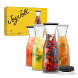Hali Glass Carafe Pitcher with Lids
