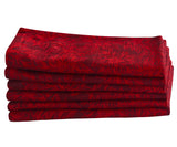 Red Napkins - Floral Napkins