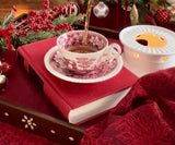 Red Napkins - Floral Napkins