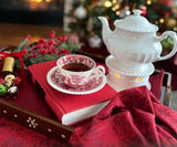 Red Napkins - Floral Napkins