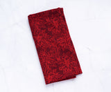 Red Napkins - Floral Napkins