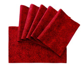 Cotton Placemats Set of 6 - Cloth Placemats