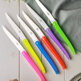 Jean-Michel Wilmotte Set of 6 Steak Knives Full Acrylic Handle
