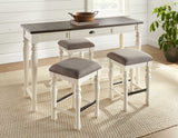 Joanna 4- Piece Sofa Bar Set (Sofa Bar & 3 Counter Stools)