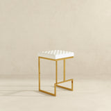 Joel Beige Boucle Counter Stool