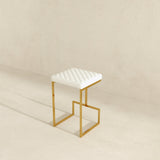 Joel Beige Boucle Counter Stool