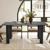 Johson 67" Modern Solid Oak Rectangle Dining Table