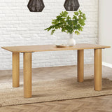 Johson 67" Modern Solid Oak Rectangle Dining Table