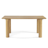 Johson 67" Modern Solid Oak Rectangle Dining Table