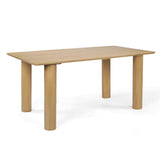 Johson 67" Modern Solid Oak Rectangle Dining Table