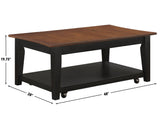Joplin Lift-Top Cocktail Table with Casters