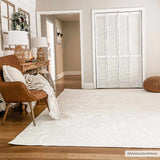 Judy White Washable Area Rug - Clearance