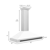 ZLINE 48" Autograph Stainless Wall Range Hood KB4STZ-WM48-MB