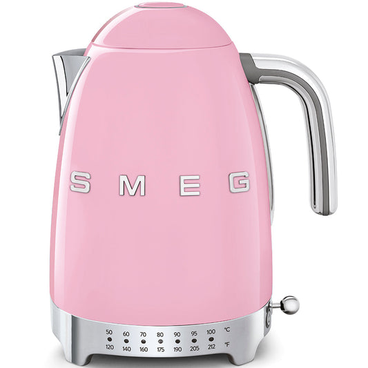Retro-Style Electric Kettle (7 Cups) - Pink