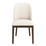 Kaitlyn Beige Linen Dining Chair Set Of 2