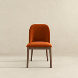 Kaitlyn Burnt Orange Velvet Dining Chair (Set Of 2)