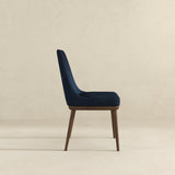 Kate Dark Blue Fabric Dining Chair (Set Of 2)