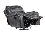 Keily Grey 3 Piece Manual Motion Set (Sofa, Loveseat & Chair)