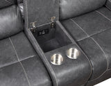 Keily Grey 3 Piece Manual Motion Set (Sofa, Loveseat & Chair)