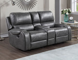 Keily Grey 3 Piece Manual Motion Set (Sofa, Loveseat & Chair)