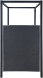 Kelly Canopy Bed in Rich Boucle Fabric with Matte Black Iron Frame - Elevate Your Bedroom Sanctuary