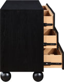 Kent Dresser - Elegant Solid Ash Wood Storage Solution with Timeless Art Deco Design and Luxury Appeal