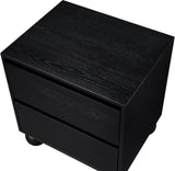 Kent Night Stand - Sleek Ash Wood Design with Elegant Ball Legs for a Timeless Bedroom Upgrade