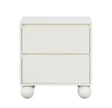 Kent Night Stand - Sleek Ash Wood Design with Elegant Ball Legs for a Timeless Bedroom Upgrade