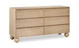 Kent Dresser - Elegant Solid Ash Wood Storage Solution with Timeless Art Deco Design and Luxury Appeal