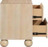 Kent Night Stand - Sleek Ash Wood Design with Elegant Ball Legs for a Timeless Bedroom Upgrade