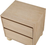 Kent Night Stand - Sleek Ash Wood Design with Elegant Ball Legs for a Timeless Bedroom Upgrade