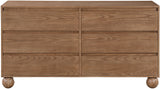 Kent Dresser - Elegant Solid Ash Wood Storage Solution with Timeless Art Deco Design and Luxury Appeal