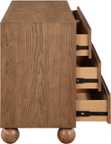 Kent Dresser - Elegant Solid Ash Wood Storage Solution with Timeless Art Deco Design and Luxury Appeal