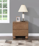 Kent Night Stand - Sleek Ash Wood Design with Elegant Ball Legs for a Timeless Bedroom Upgrade