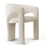 Khloe Modern Chenille Dining Chair with Arms (Set of 6)