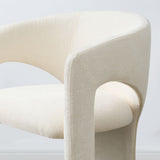 Khloe Modern Chenille Dining Chair with Arms (Set of 6)
