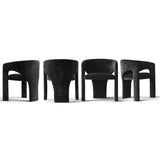 Khloe Modern Chenille Dining Chair with Arms (1-Piece)