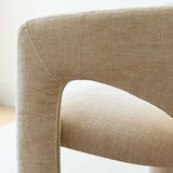 Khloe Modern Chenille Dining Chair with Arms (Set of 6)