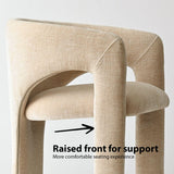 Khloe Modern Chenille Dining Chair with Arms (Set of 6)