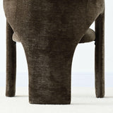 Khloe Modern Chenille Dining Chair with Arms (1-Piece)