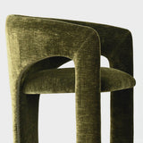 Khloe Modern Chenille Dining Chair with Arms (Set of 4)