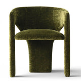 Khloe Modern Chenille Dining Chair with Arms (Set of 4)