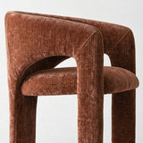 Khloe Modern Chenille Dining Chair with Arms (1-Piece)