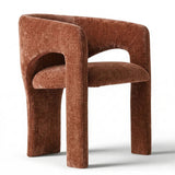 Khloe Modern Chenille Dining Chair with Arms (Set of 2)