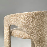 Khloe Modern Leopard Chair with Arms (Set of 2)